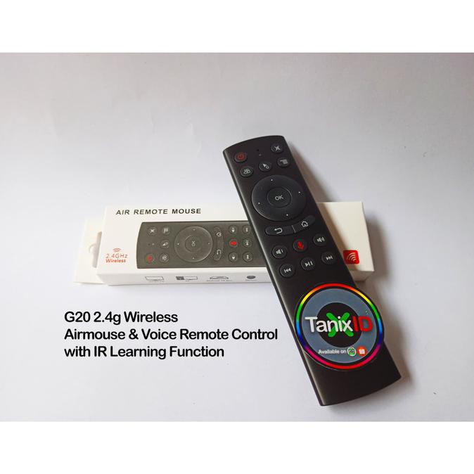 Ready&Siapkirim G20 Air Mouse + 2.4G Wireless Voice Remote Control - Black