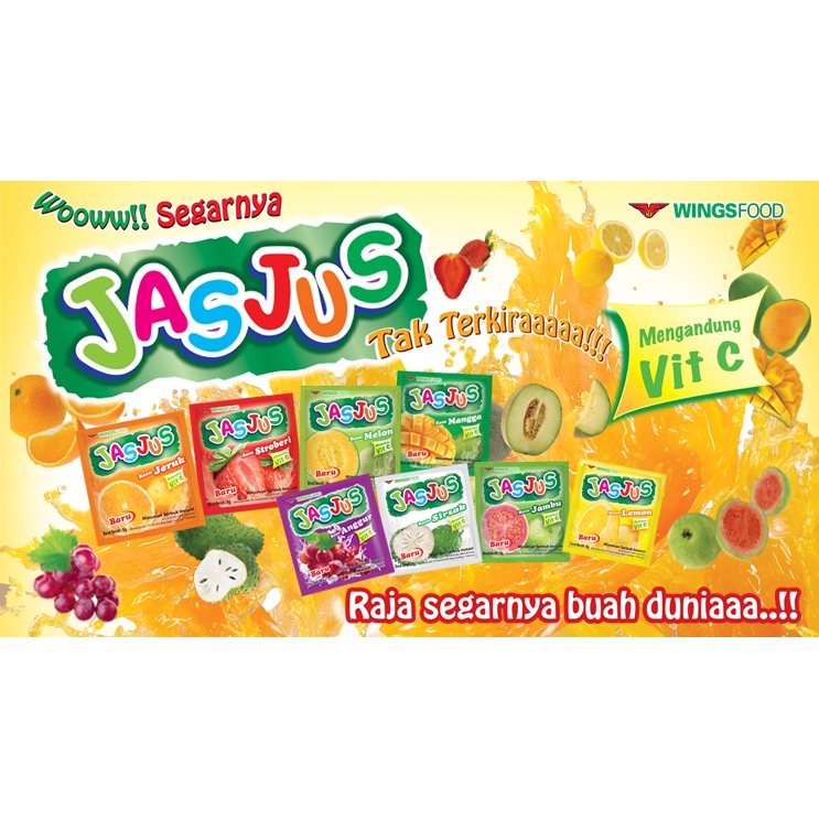 

JAS JUS ANEKA RASA 1 RENCENG ISI 10 SACHET WINGSFOOD JASJUS