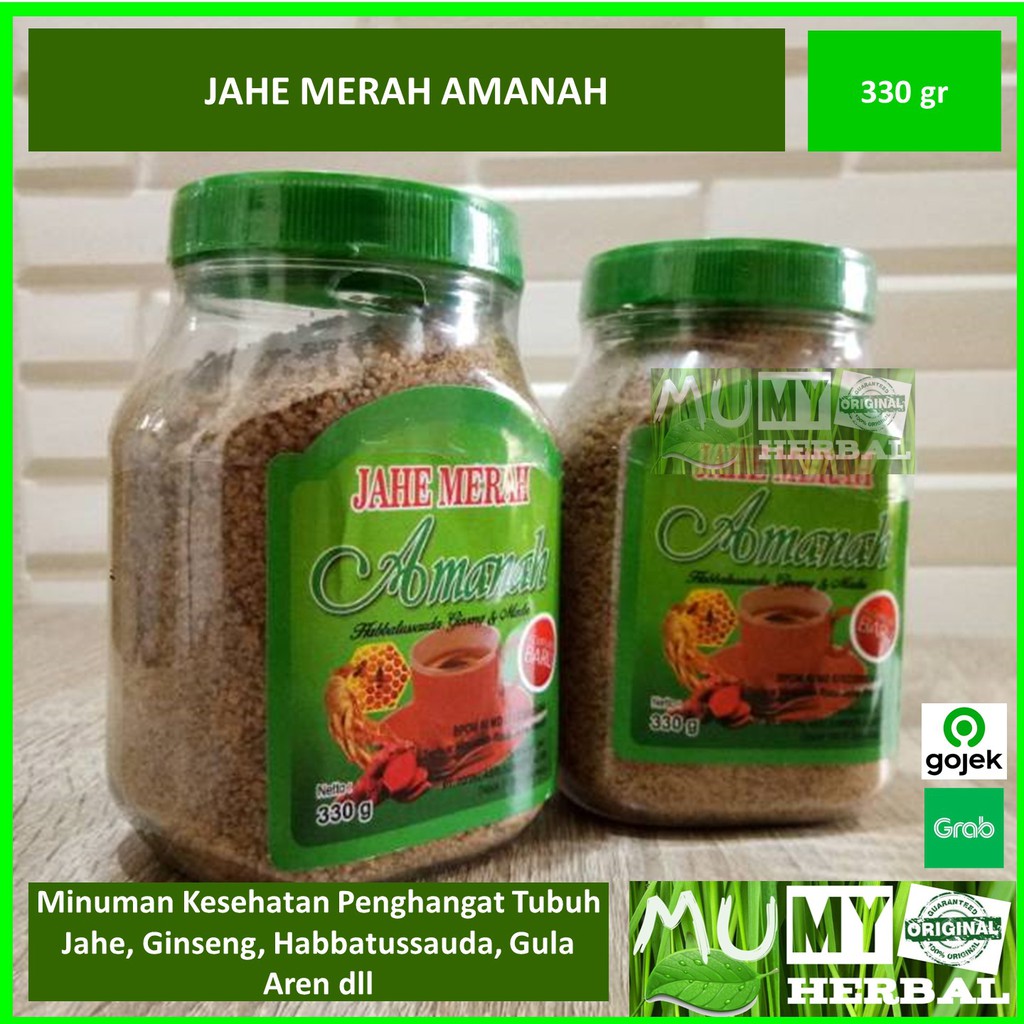 

Jahe Merah Amanah 330 gr Minuman Penghangat Tubuh Minuman Sehat