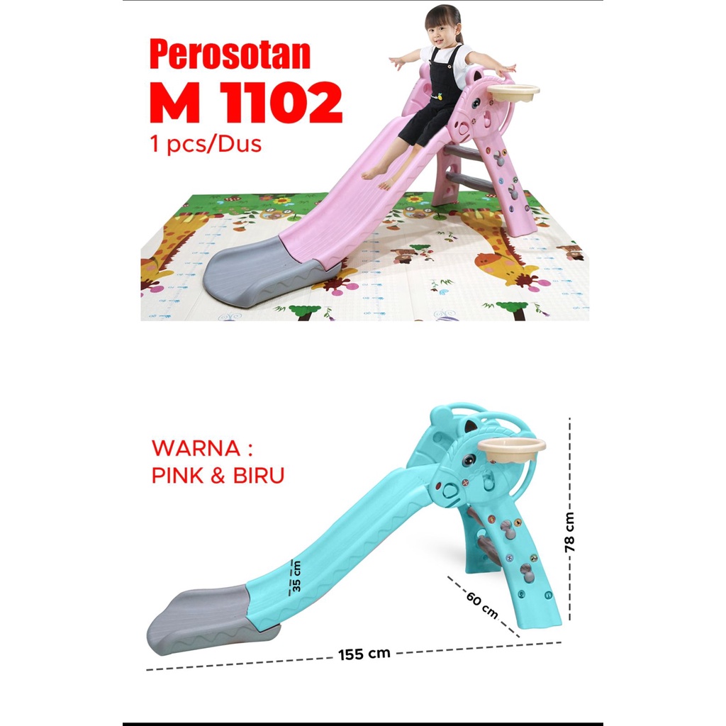 Mainan Perosotan Anak Prosotan Seluncuran Anak + Ring Playground Murah - Mainan Playground Anak Mura