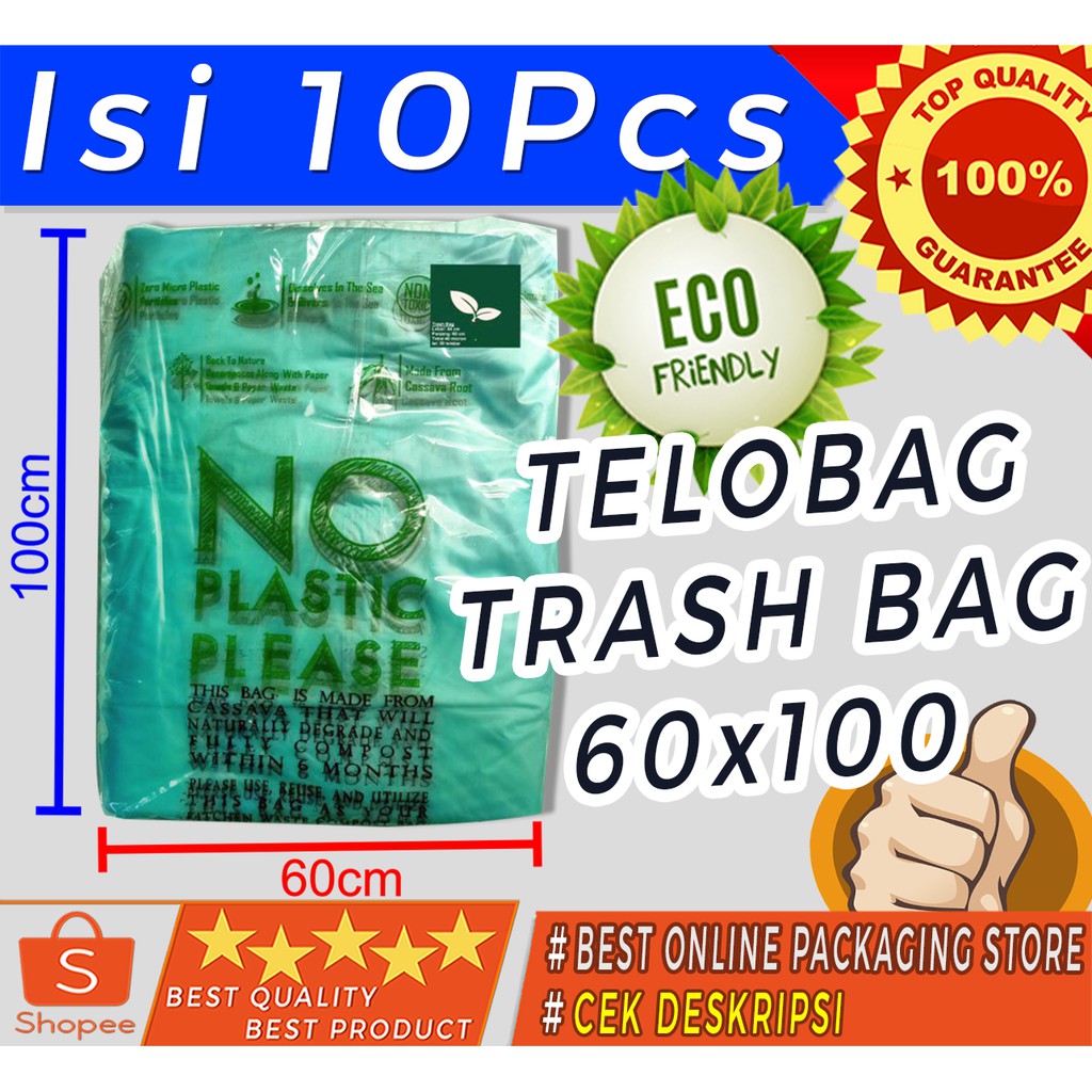 TELOBAG TRASH BAG KANTONG SAMPAH 60X100 CM isi 10lbr
