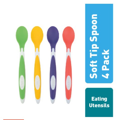 DR.BROWNS SOFT TIP SPOON 4PACK TF009-P3 / SENDOK MAKAN BAYI