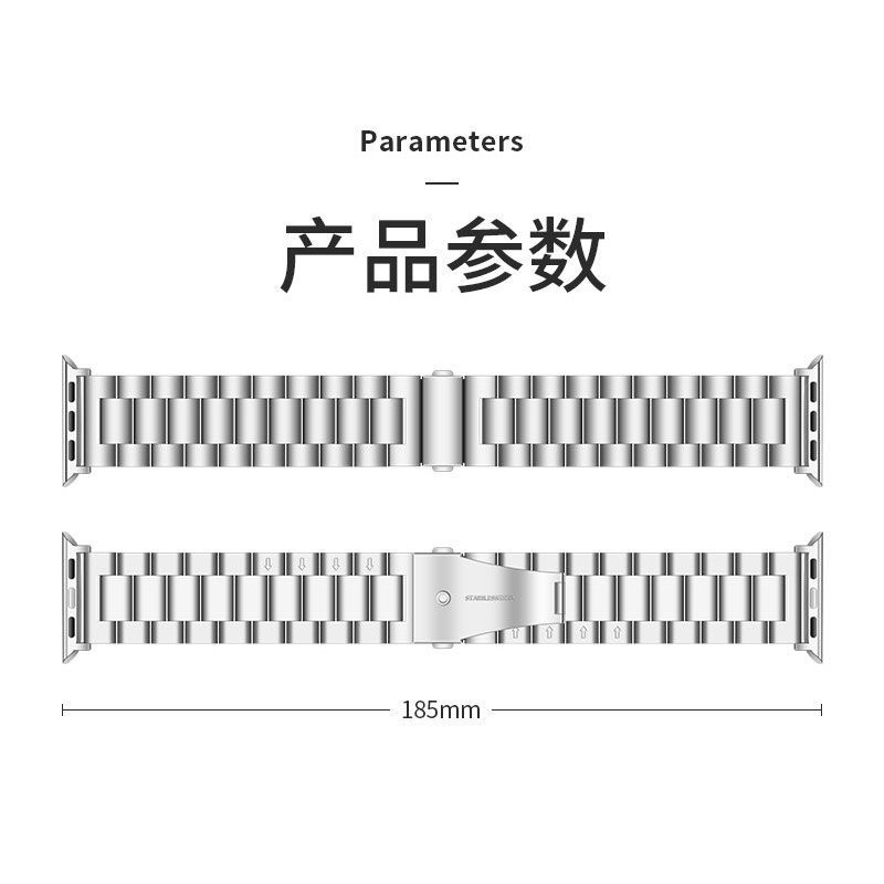 APPLE WATCH Stainless Strap iWatch 7 41mm 45mm 6 5 4 3 Universal Metal Replacement Bracelet Adjustable