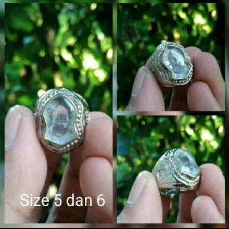 Cincin terompah natural batu cubung es