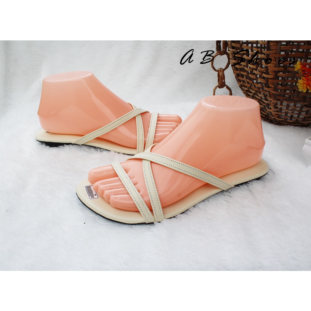 Promo Sandal Teplek Wanita Model Tali Silang Sandal Flat Wanita Terbaru Murah Original