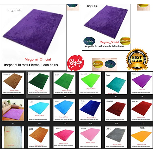KARPET BULU 100x120x2cm POLYPOAM MURAH BERUALITAS TINGGI