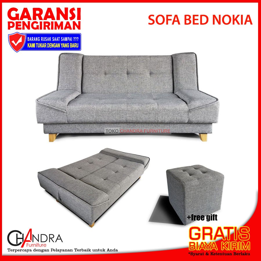 Sofa Bed NOKIA Kualitas Export (Tag: Kursi Tamu, Sofa Minimalis Reclining, Sofabed, Kursi Sofa Jati)