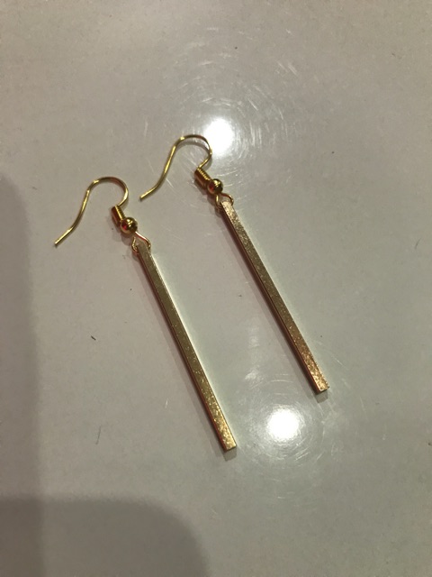 Anting panjang tassel jurai gold import murah berkualitas E04 gold