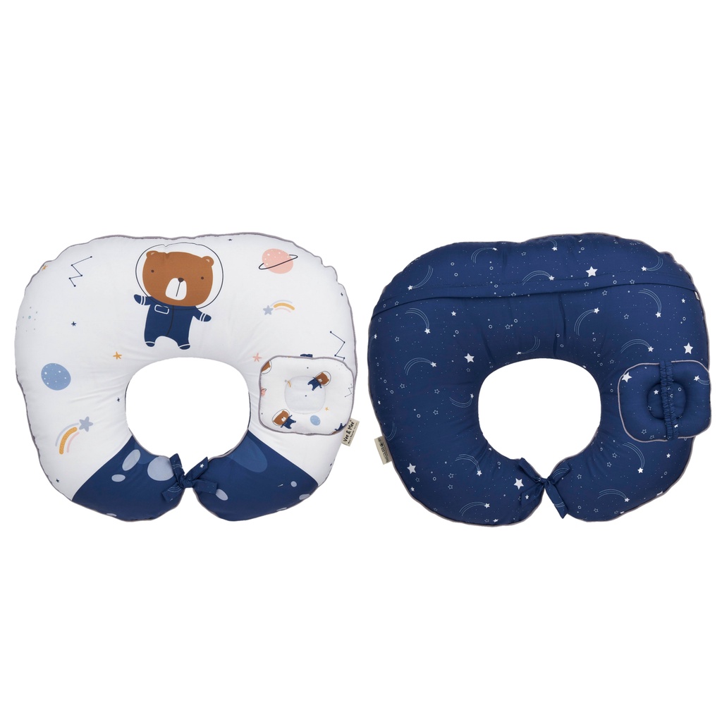 Vee &amp; Mee Bantal Menyusui Rhino Series, Squirrel Series,  Astronaut Bear Series, Raccoon and Friends Series