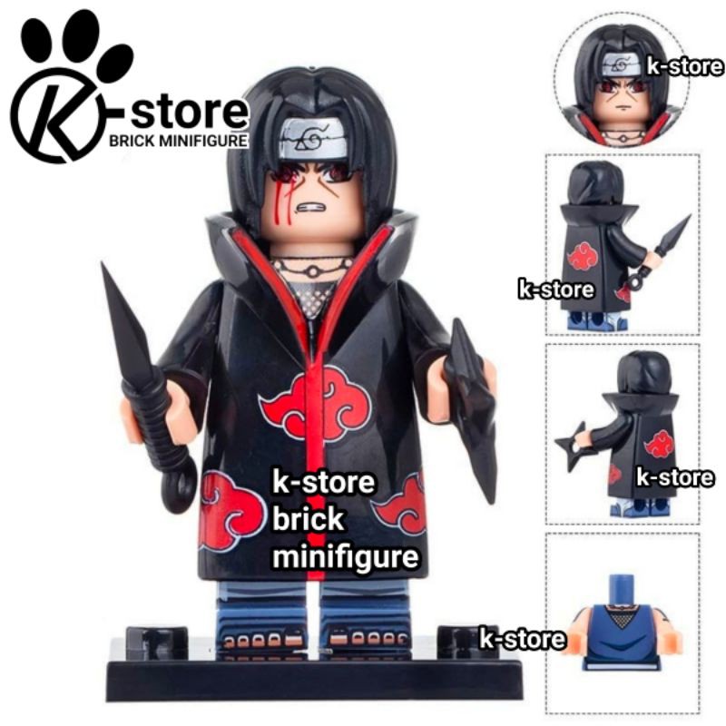 lego naruto itachi uchiha akatsuki minifigure