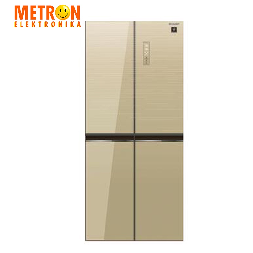 SHARP SJ IF 51 PG CG CHAMPAGNE GOLD KULKAS SIDE BY SIDE INVERTER 472 LITER / SJIF51PGCG