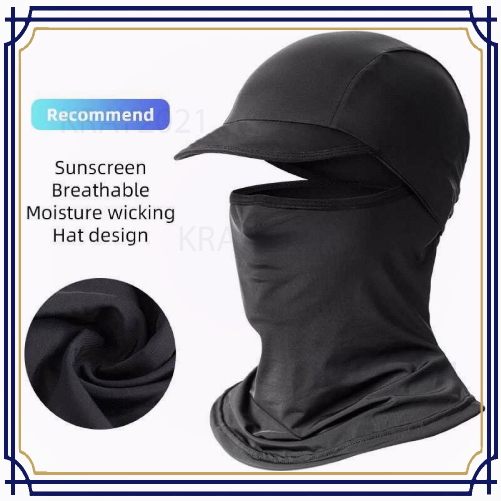 Masker Topi Sepeda Full Face Cycling Cap Anti UV Hat - LF7357