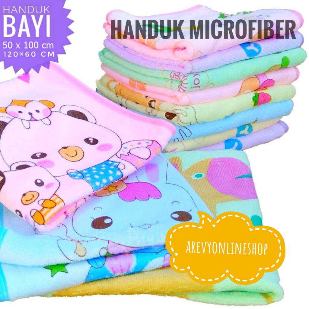 Handuk Microfiber Bayi Lembut Murah Berkualitas SNI