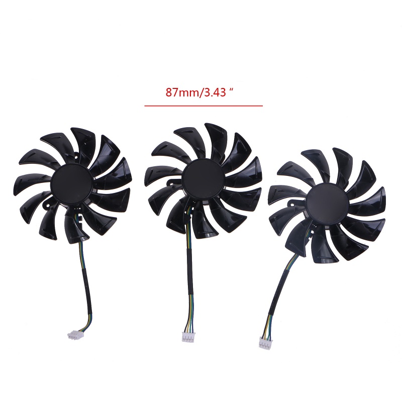 Bt 3Pcs 87MM GA91S2H VGA Fan Untuk ZOTAC RTX3090 3080 3070 3060ti AMP Kartu Grafis Kipas Pendingin 4Pin 12V 0.5A