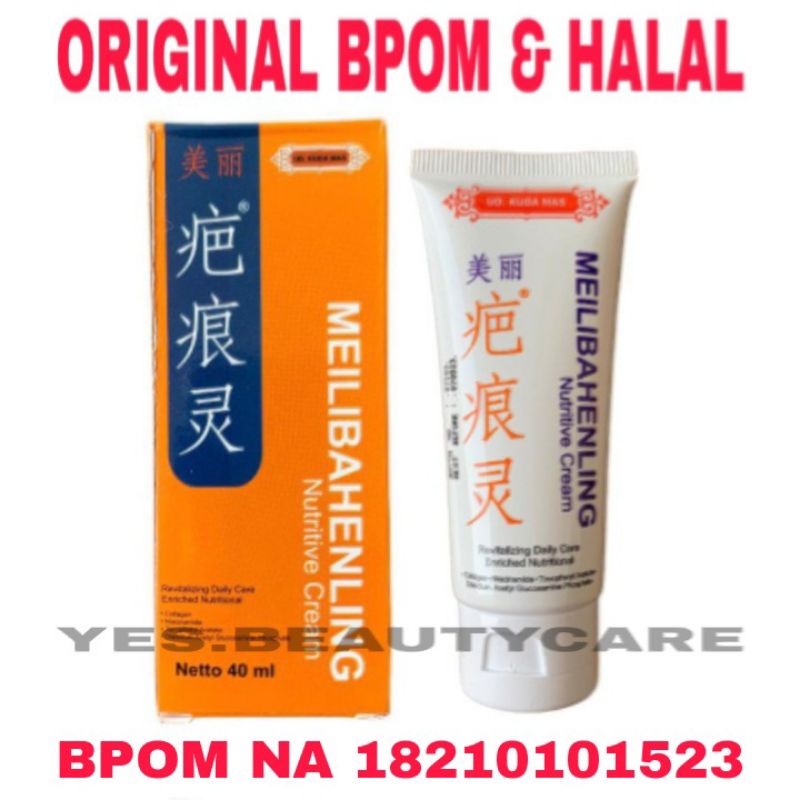 MEILIBAHENLING PENGHILANG BEKAS LUKA HITAM KORENG STRECTH MARK- LUKA BAKAR- KRIM BPOM CREAM ORIGINAL