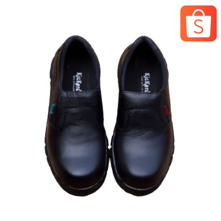 SEPATU SAFETY BOOTS SLIP ON SAFETY BOOTS KICKERS PRIA  UJUNG BESI SLOP KARET BINTIK SEPATU KERJA LAP