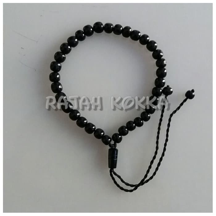 Perlengkapan Ibadah - Tasbih Gelang Tasbih Kokka 33 Bulat Hitam Promo