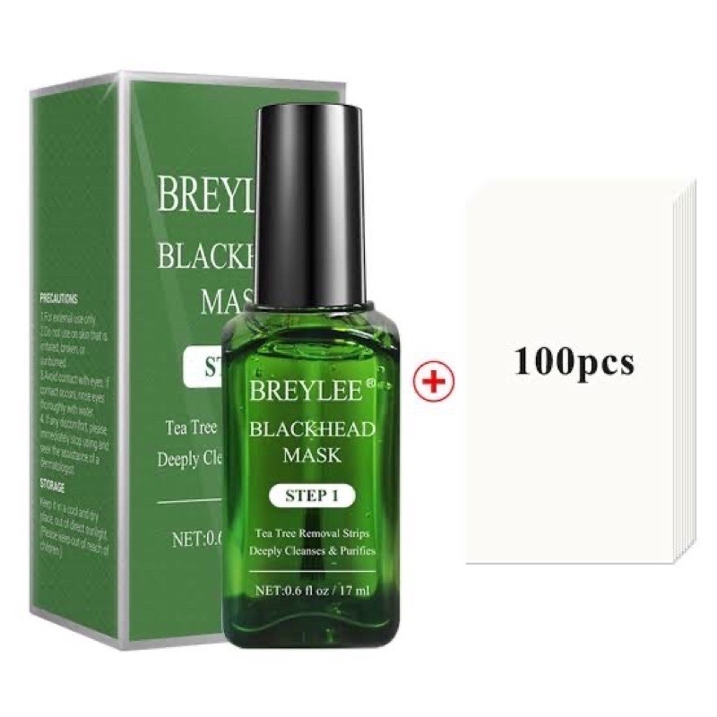 BREYLEE Varian STEP 1 Blackhead Mask Peel Off &amp; STEP 2 Pore Serum