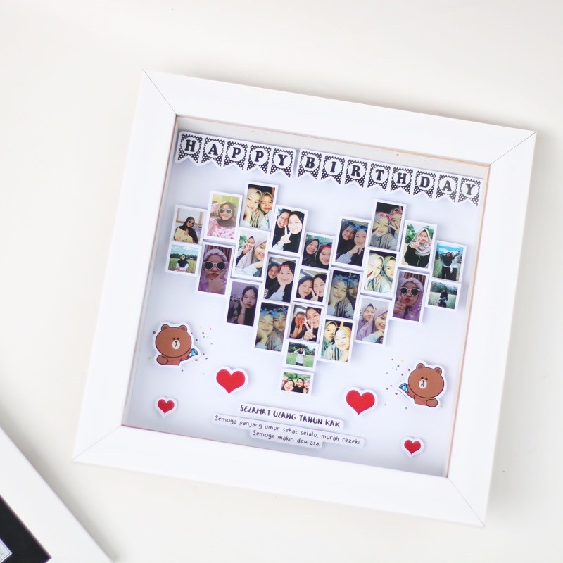 

Hadiah Ulang Tahun / Kado Wisuda / Pernikahan Popup Frame 3D