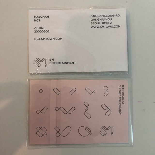 NCT HAECHAN NAME CARD