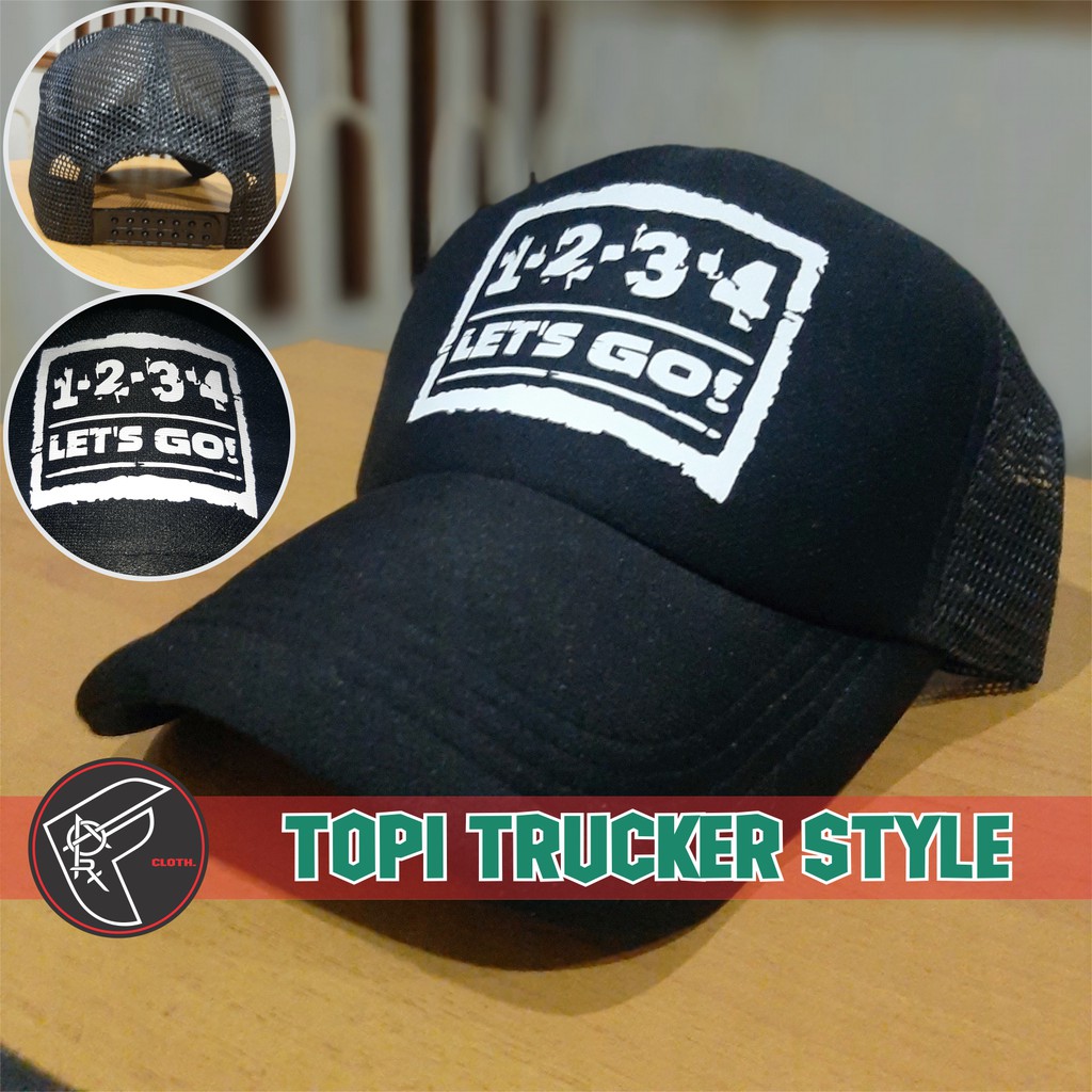 Topi Trucker Style Ramones