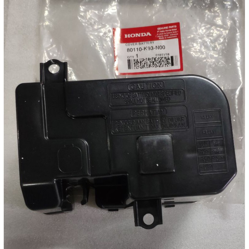 Cover Battery Accu Aki New Scoopy FI K93 Ori Honda 80110K93N00
