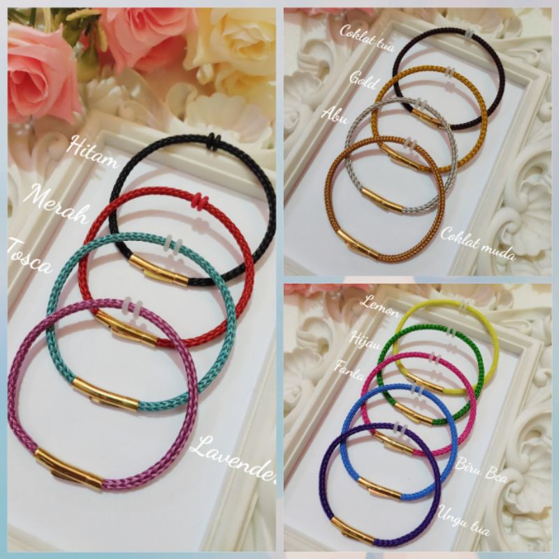 Gelang Tali kawat waterproof Klip Anti Air untuk ornamen xuping