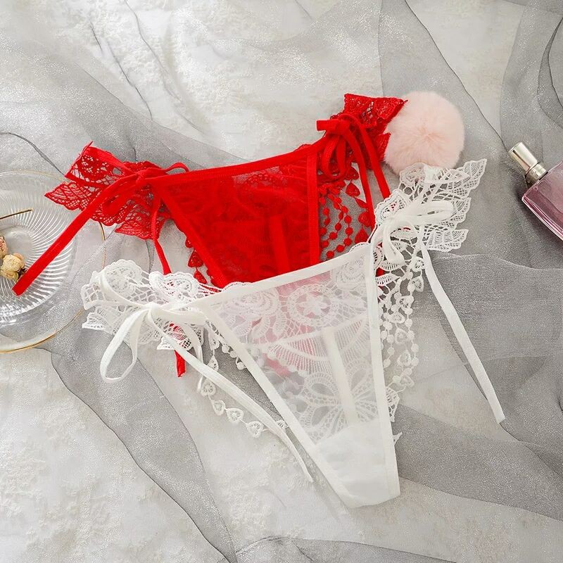 Sexy G String Wanita Lace transparan Tali Thong size Besar c077-