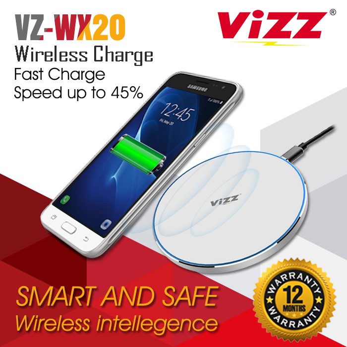 WIRELESS CHARGER FAST CHARGING 10W VZ-WX20 VIZZ