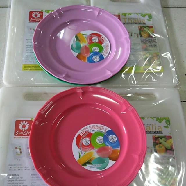 Piring / Piring melamin luckybird, ukuran 9 inchi