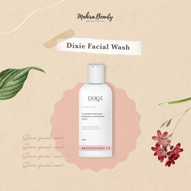 {FREE MASKER} DIXIE BRIGHTENING UP FACIAL WASH/ SABUN CUCI MUKA DIXIE/ PEMBERSIH WAJAH DIXIE 100 ML