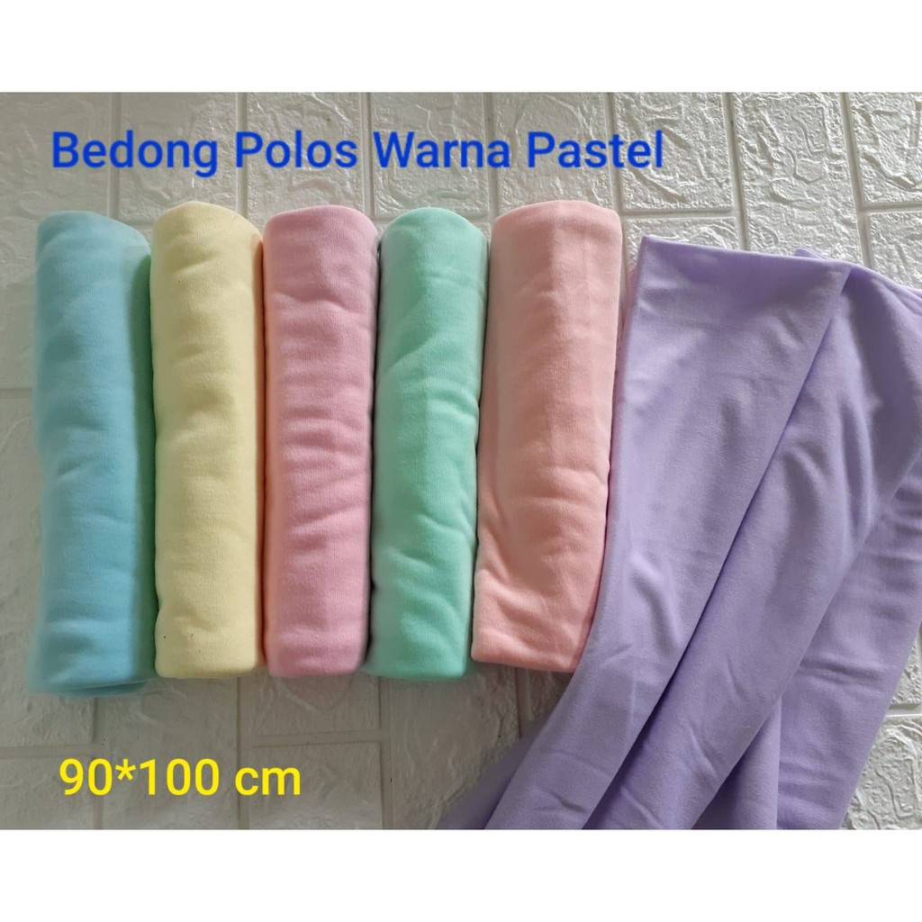 BOBOKO Bedong Bayi Kaos Warna Soft Pastel Rainbow Pelangi Murah Ukuran 90x100 cm