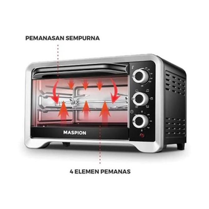 Maspion Oven Listrik Mot 2001 Bs / Oven Toaster 20 Liter Low Watt