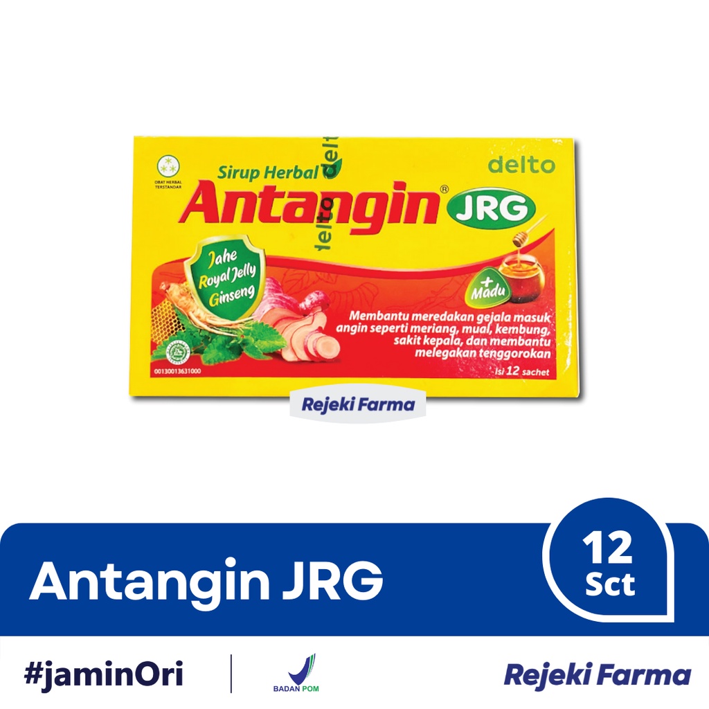 

Antangin JRG 1 box isi 12 sachet - Sirup Herbal masuk angin