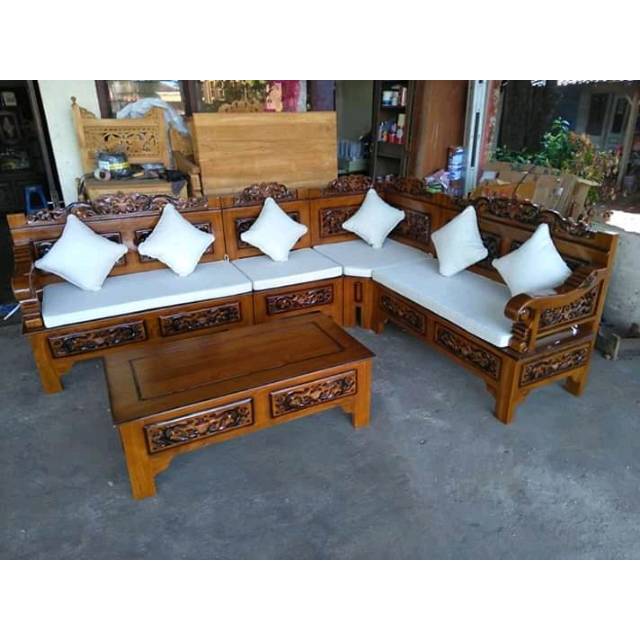 Kursi tamu sudut kursi tamu busa kursi tamu ukir kayu jati