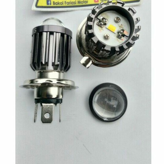 lampu led motor h4 laser hi lo klx vixion ninja mobil super terang