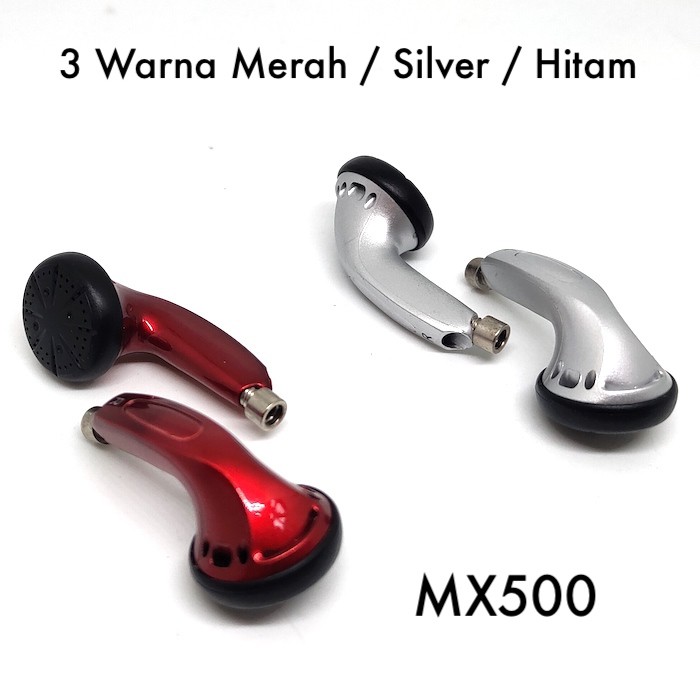 Custom MMCX Pin Detachable Earbud MX500 Earpods Variant Tanpa Kabel