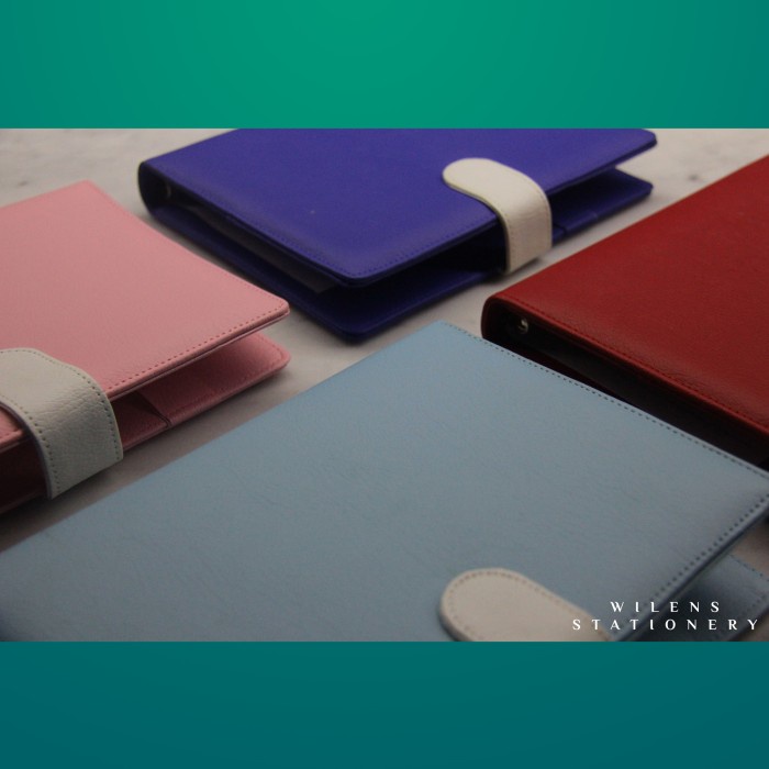 

Wow Agenda Binder Kulit A5 / Motif Polos Warna / Ring 20 / Notebook Sale!!!