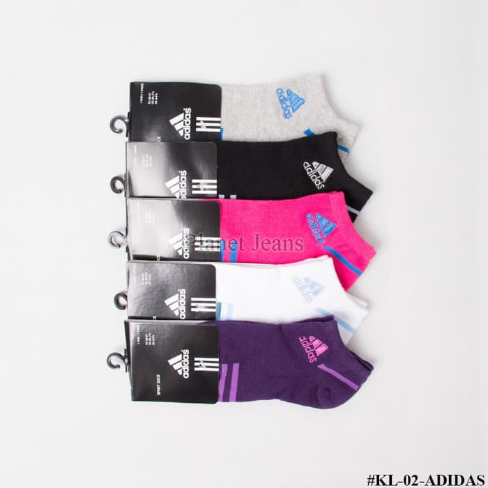 Promo kaos kaki pendek adidas kaus casual mata kaki olahraga wanita cewek