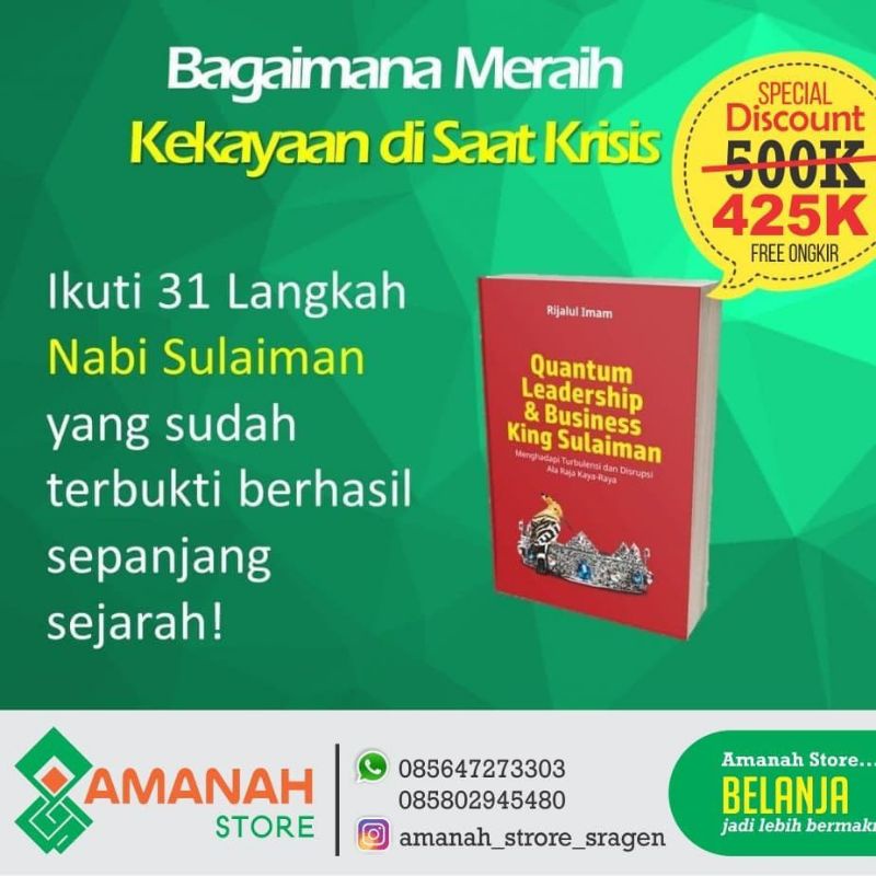 Buku Quantum Leadership & Business King Sulaiman