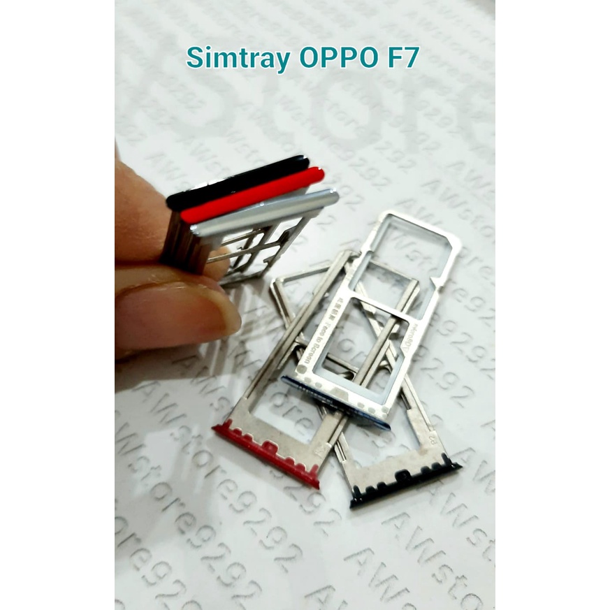 Slot Tempat Dudukan Kartu Simcard Sim card Lock Simtray Sim Tray Oppo F7