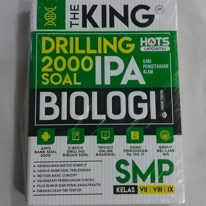 

BUKU BEST SELLER THE KING DRILLING 2000 SOAL BIOLOGI SMP