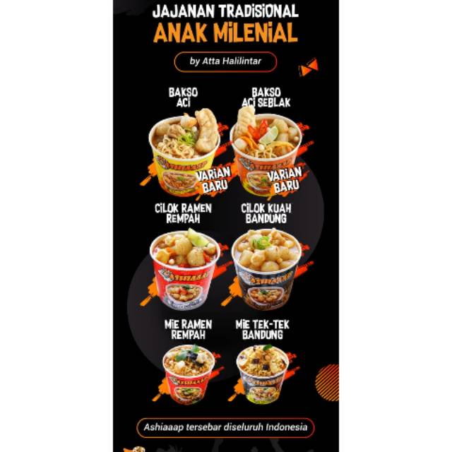 

Ashiaaaaappp bakso cilok, mie ramen,