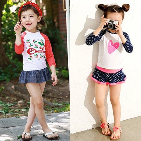 Girl 3 Styles Swimwear/ Baju Renang Anak Perempuan