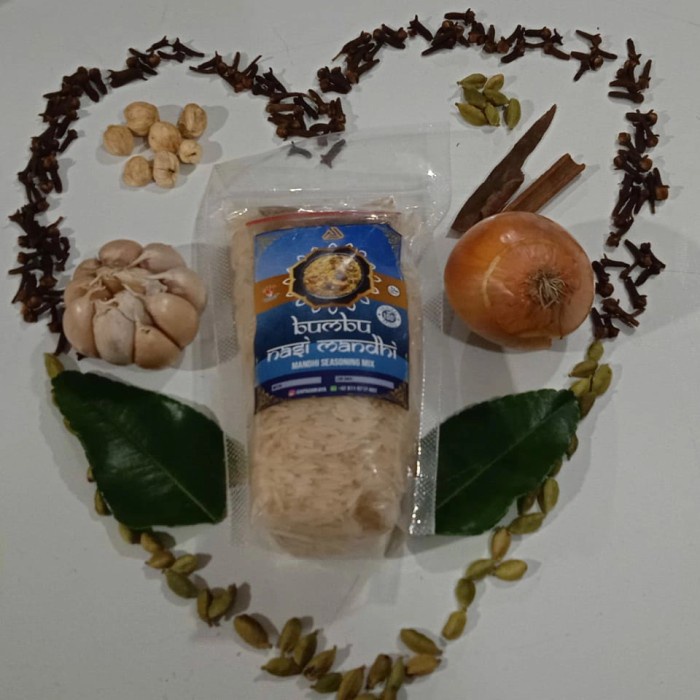 

Beras Basmati 200gr BONUS Bumbu Instan Mandhi, Rempah & Kismis