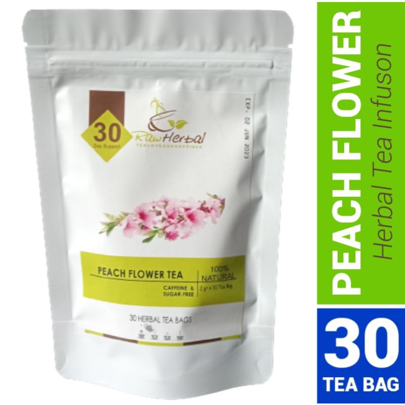 PEACH FLOWER TEA : PEACH FLOWER BLOSSOM TEA (30 Tea Bag)