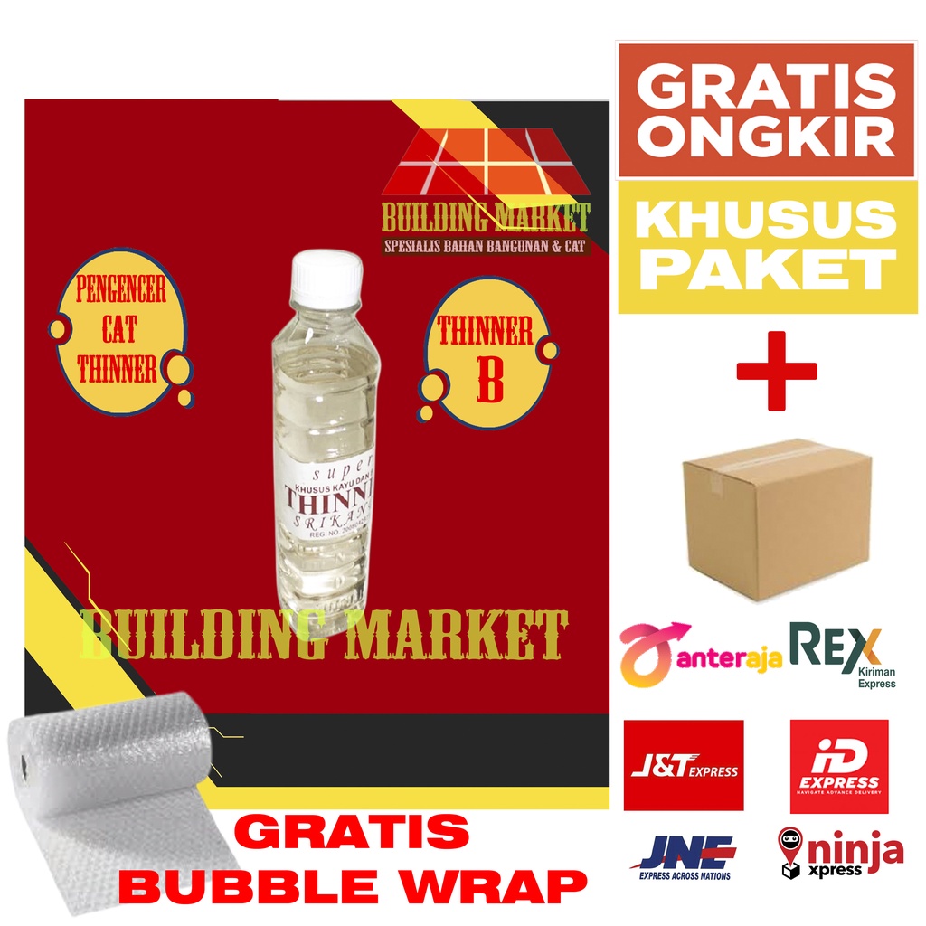 PENGENCER CAT BESI DAN KAYU TINER THINER THINNER B 250 ML