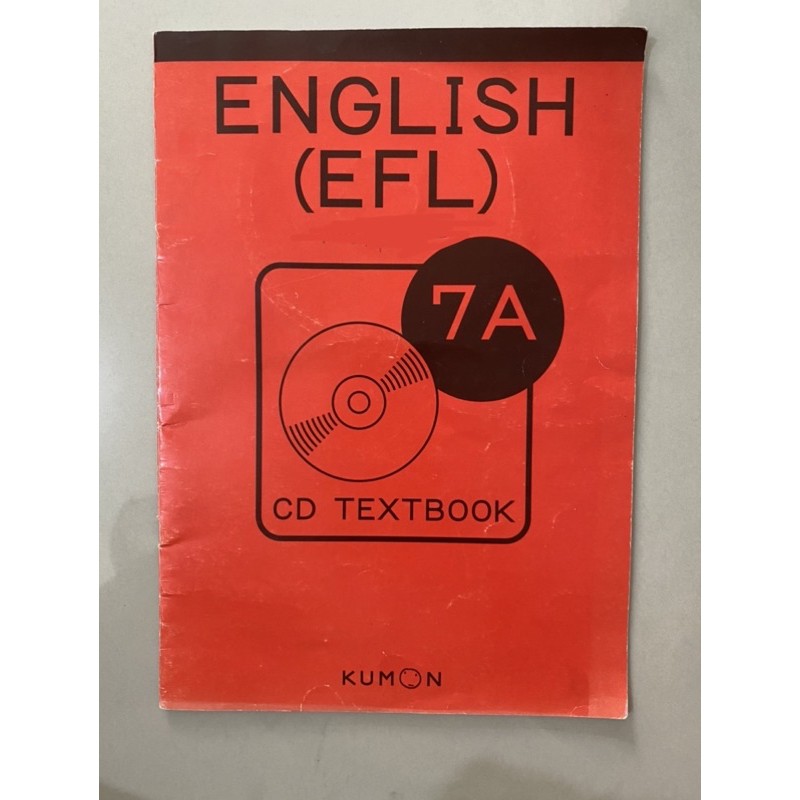 Buku Kumon English (EFL) 7A with CD Textbook Second Hand