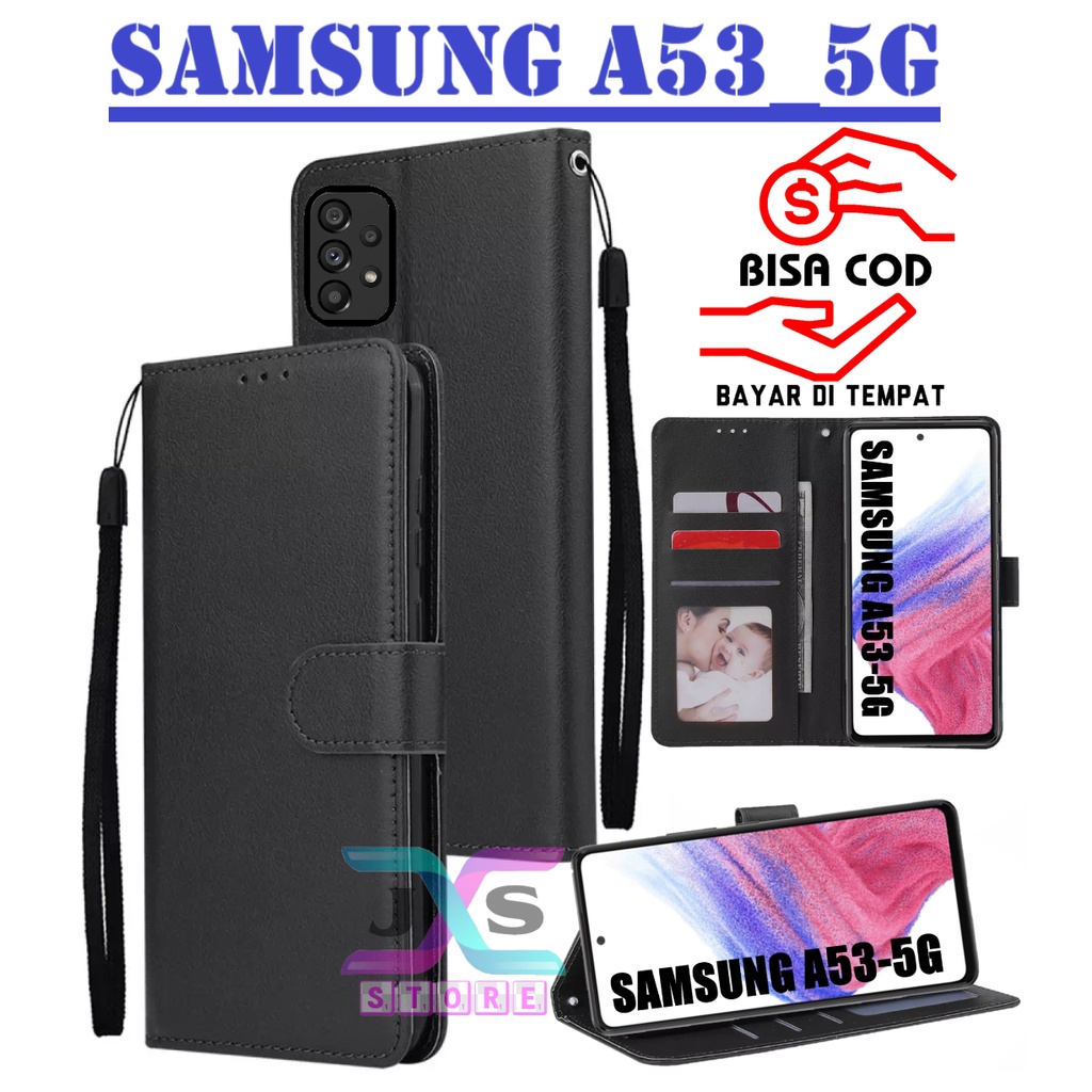 SARUNG BUKU HP UNTUK SAMSUNG A53-5G / FLIP WALLET UNTUK SAMSUNG A53-5G / LEATHER CASE KULIT UNTUK SA