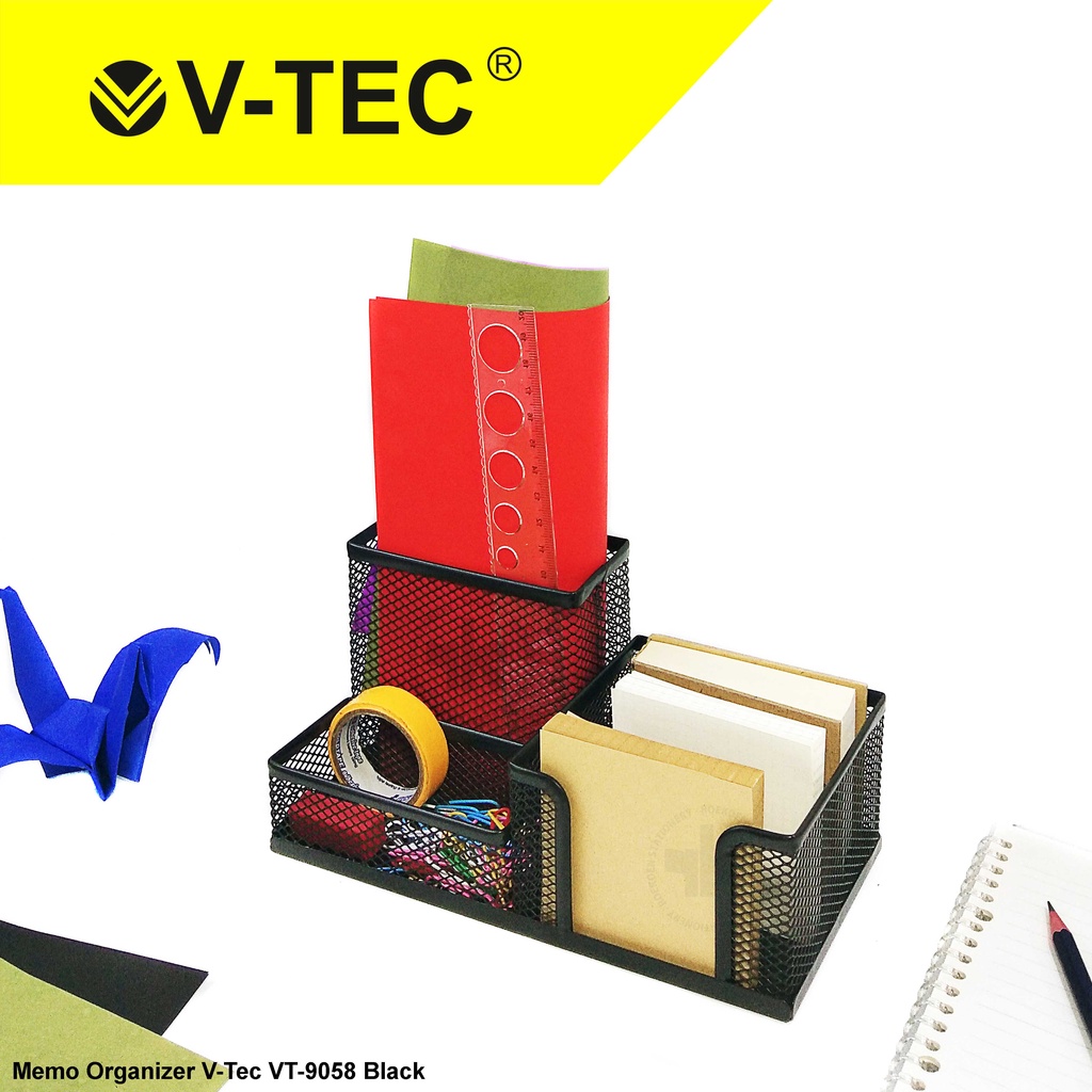 

V-Tec Memo Organizer Desk Set VT-9058 Black